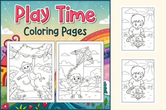Play Time Coloring Pages for Kids