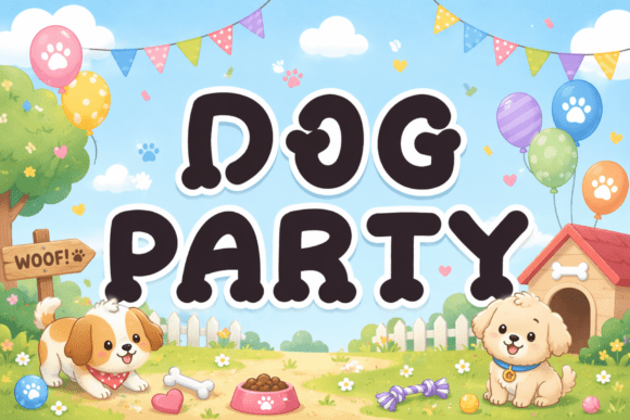 Puppy Bites Font PNG with transparent background - Preview 1