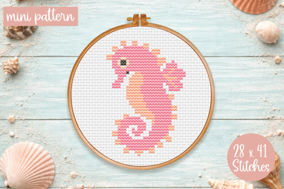 Seahorse Cross Stitch Pattern Animals