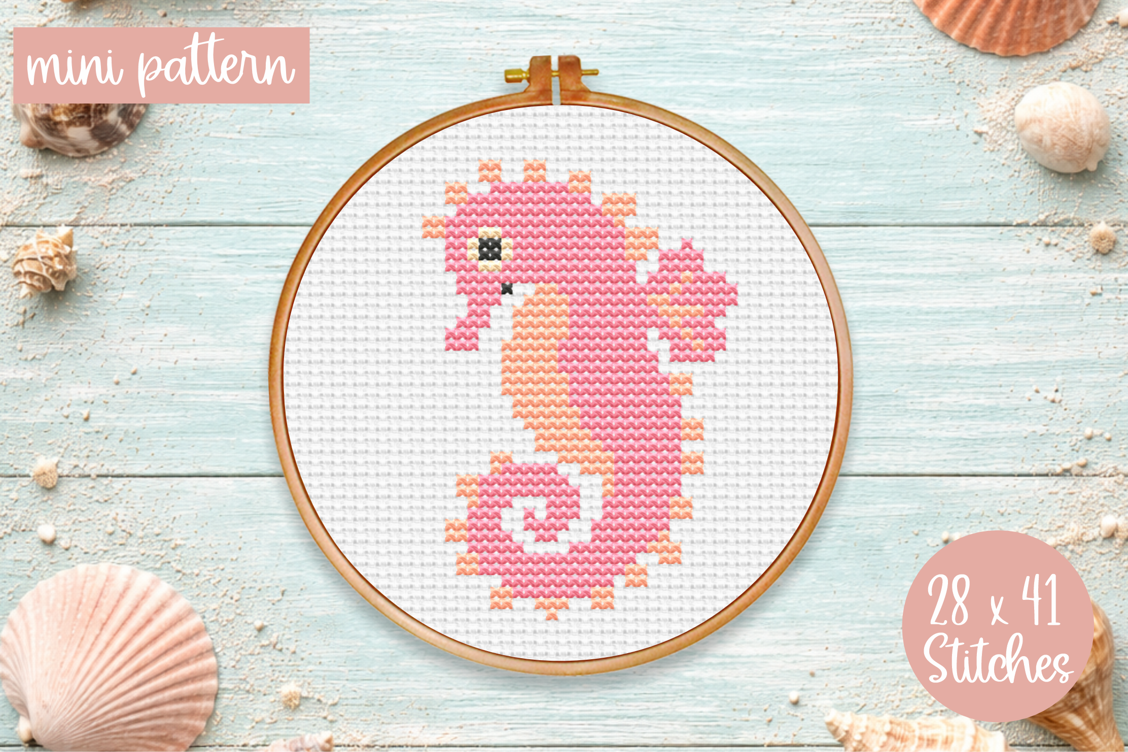 Seahorse Cross Stitch Pattern Animals