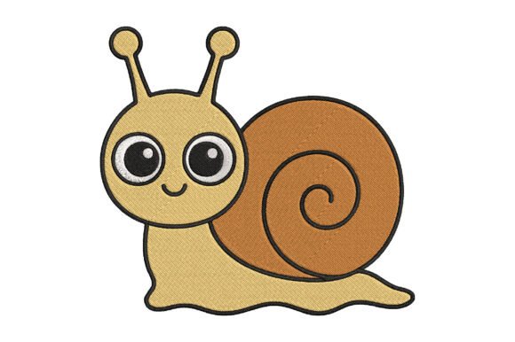 Snail Embroidery Design
