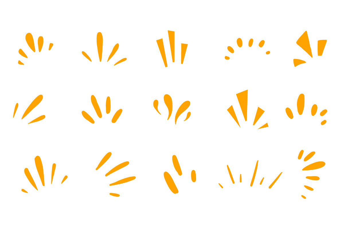 Sunburst Rays SVG Bundle Abstract Set