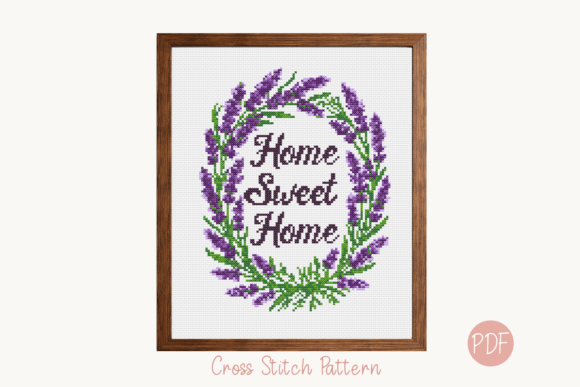 Sweet Home Cross Stitch Pattern Decor