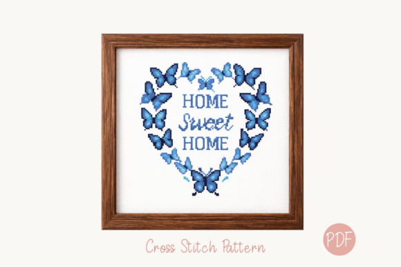 Sweet Home Cross Stitch Pattern PDF