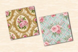 Sweet Peony Shabby Chic Pattern Graphic by KDP TEMPLATES ART · Creative ...