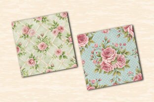 Sweet Peony Shabby Chic Pattern Graphic by KDP TEMPLATES ART · Creative ...