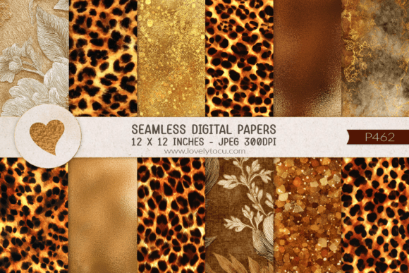 Tortoiseshell Glam Seamless Textures