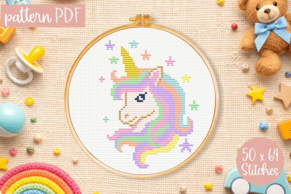Unicorn Cross Stitch Pattern PDF