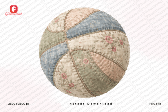Vintage Quilted Patchwork Handmade PNG