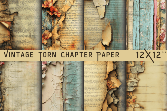 Vintage Torn Chapter Paper
