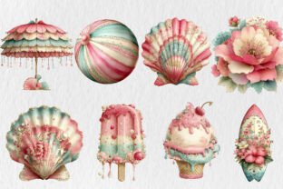Whimsical Summer Clipart Graphic by Rose Art · Creative Fabrica