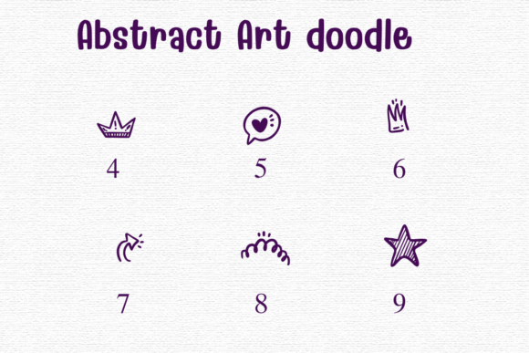Abstract Art Doodle Font - Preview 3