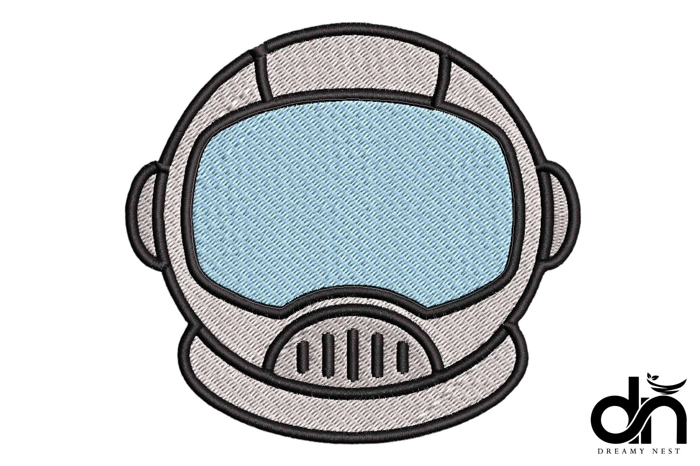 Astronaut Helmet Space Embroidery