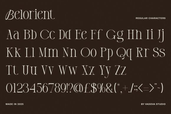 Belorient Font - Preview 1