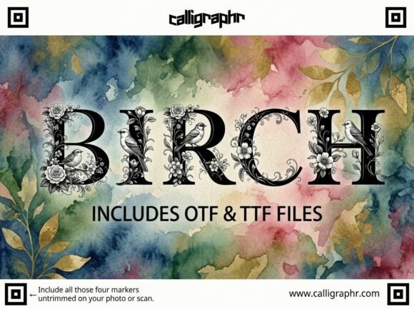 Birch Font - Preview 1