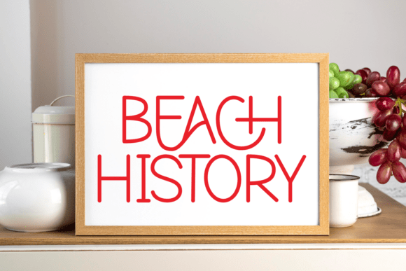 Bird Beach Font PNG with transparent background - Preview 3