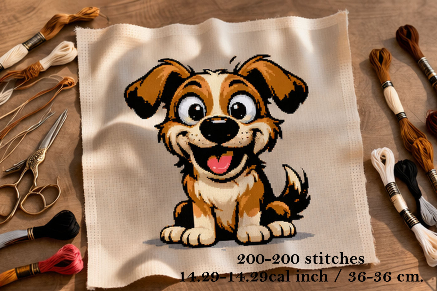 Carton Dog Cross Stitch Pattern Embroide
