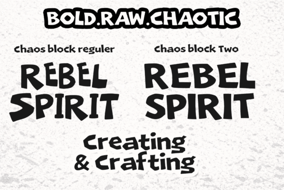 Chaos Block Font - Preview 1