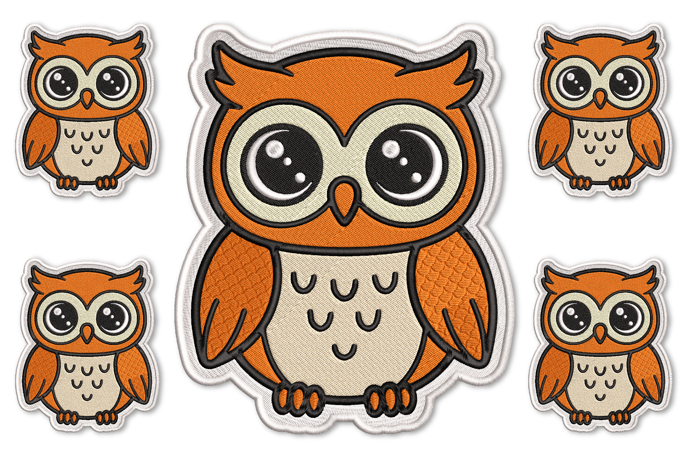 Cute Owl Embroidery Design