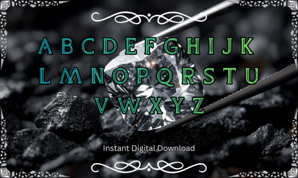 Diamond Faceted Font - Preview 1