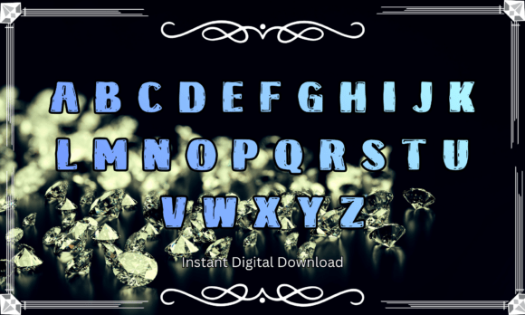 Diamond Luxury Font - Preview 1