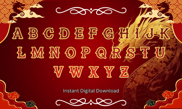 Dragon King Font PNG with transparent background - Preview 1