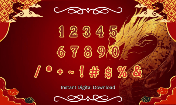 Dragon King Font PNG with transparent background - Preview 3