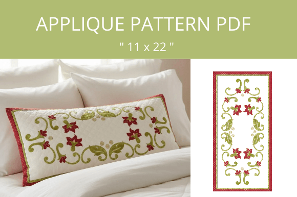 "Flower Vine" Applique Pattern PDF