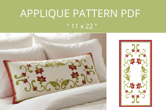 "Flower Vine" Applique Pattern PDF