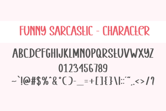 Funny Sarcastic Font PNG with transparent background - Preview 1