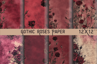 Gothic Roses Paper Graphic by DigiArt · Creative Fabrica