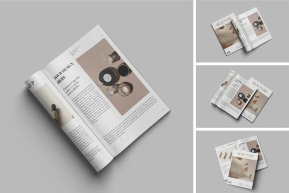 High Quality A4 Magazine Mockup Grafica Riviste Di MA-KING_ART