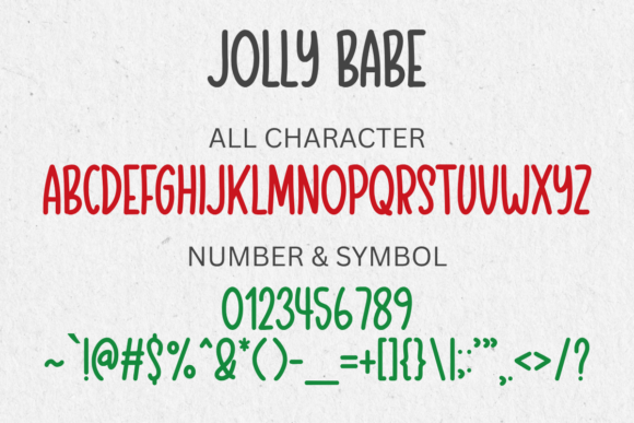 Jolly Babe Font PNG with transparent background - Preview 1