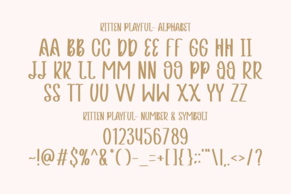 Kitten Playful Font - Preview 1