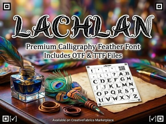 Lachlan Font PNG with transparent background - Preview 1