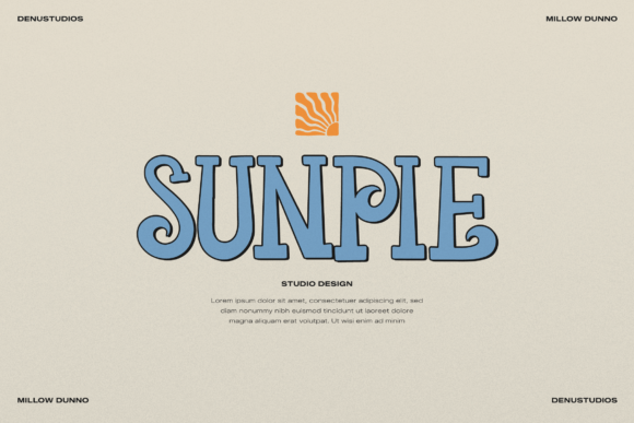 Millow Dunno Font PNG with transparent background - Preview 1