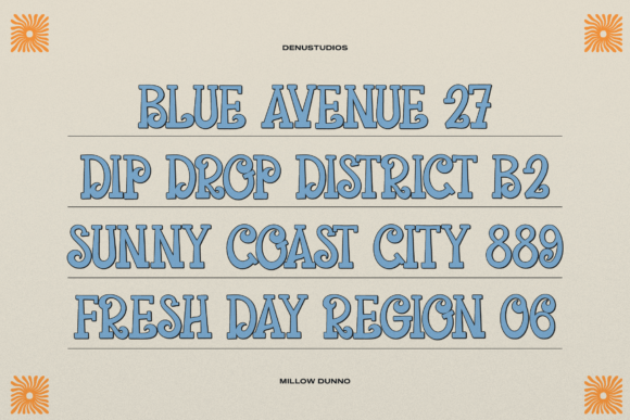 Millow Dunno Font PNG with transparent background - Preview 2