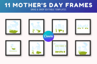 Mothers Day Photo Frame Canva Templates Graphic by SnapyBiz · Creative ...