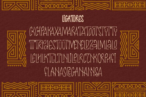 Nomad Kalari Font PNG with transparent background - Preview 5