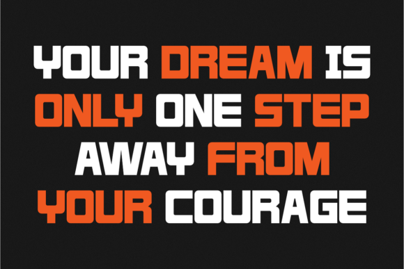 One Step Font PNG with transparent background - Preview 1