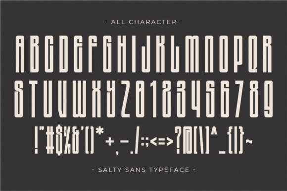 Salty Sans Font PNG with transparent background - Preview 6