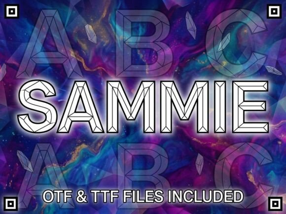 Sammie Font PNG with transparent background - Preview 2
