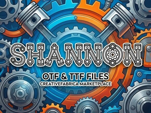 Shannon Font PNG with transparent background - Preview 1