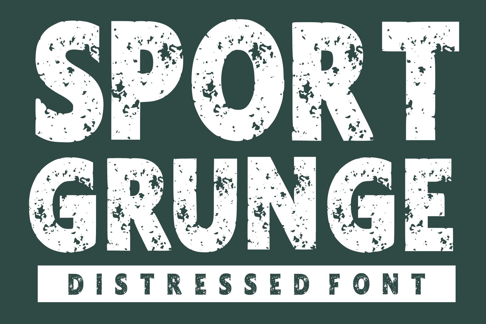 Sport Grunge preview: vintage grunge poster typeface