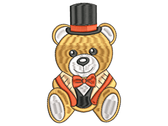 Top Hat Teddy Bear Design