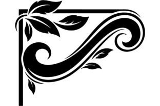 Vintage Floral Corner Designs Graphic by Gfx_Store · Creative Fabrica