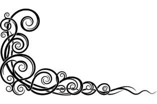 Vintage Floral Corner Flourish Designs Graphic by Gfx_Store · Creative ...
