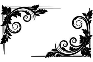 Vintage Floral Corner Flourish Designs Graphic by Gfx_Store · Creative ...