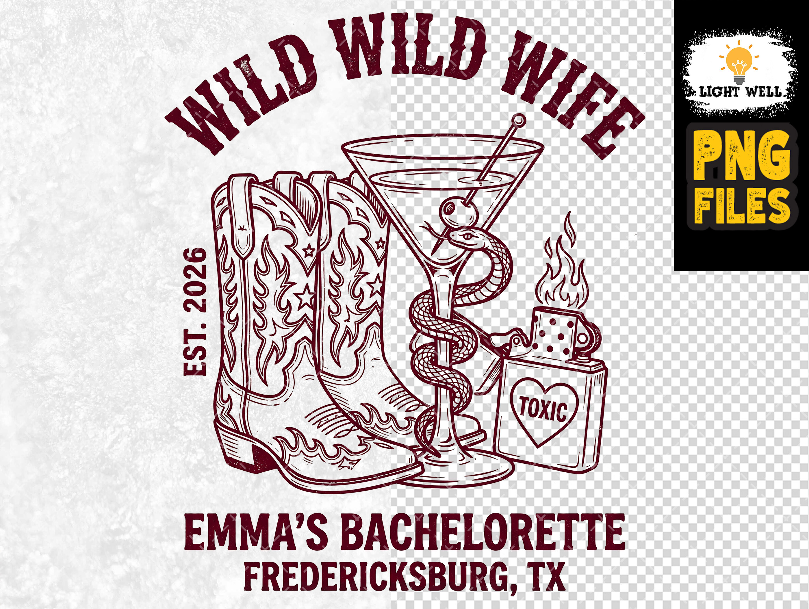 Wild Wild Wife Bachelorette PNG