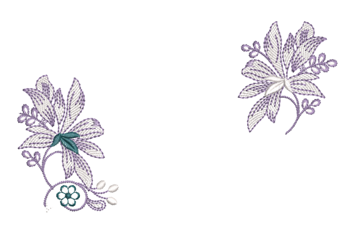 Wildflower Embroidery Design